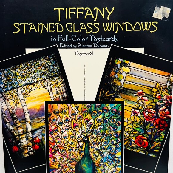 Tiffany Stained Glass Windows Postcards - 24 Ready-To-Mail Full Color Postcards - Picture 2 of 7